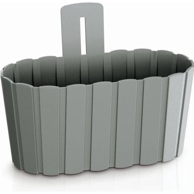 PROSPERPLAST Kvetináč závesný BOARDEE WALL sivý kameň 27,4cm