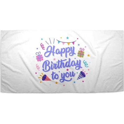 SABLIO Ručník - Happy birthday to you 3 50x100 cm