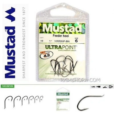 MUSTAD FEEDER HOOK vel.14 10 ks