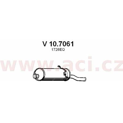 Zadní díl výfuku ASSO/VENEPORTE ACI V 10.7061