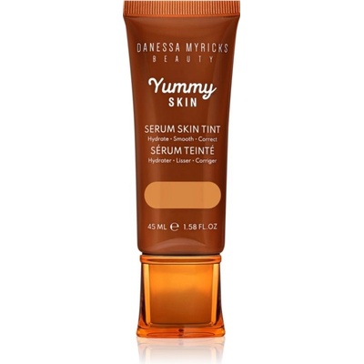 Danessa Myricks Beauty Yummy Skin Serum Skin Tint hydratačný make-up s vyhladzujúcim účinkom 8 Medium to Tan Skin with Golden Peach Undertones 45 ml