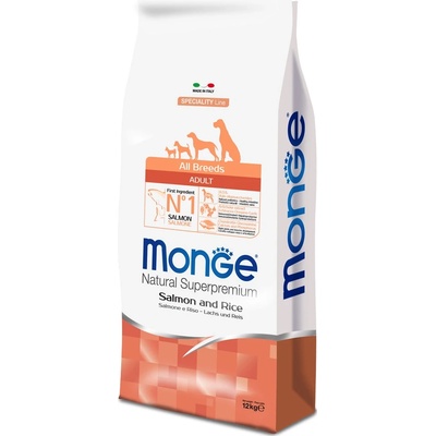 Monge Natural Superpremium losos a rýže 2 x 12 kg