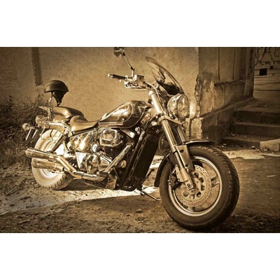 Dimex MS-5-2155 vliesová fototapeta na zeď Vintage Motorka, rozmery 375 x 250 cm