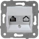 Panasonic РОЗЕТКА КОМПЮТЪРНА КАРЕ ПЛЮС МЕХ+КАПАК СИВ wktt04042sl-eu2 (wktt04042sl-eu2)