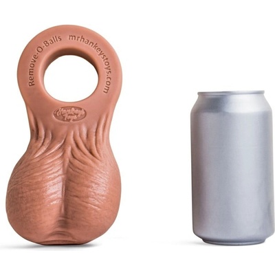 Mr. Hankey’s Toys Remove O Balls Natural Tan přídavná realistická silikonová varlata k dildům