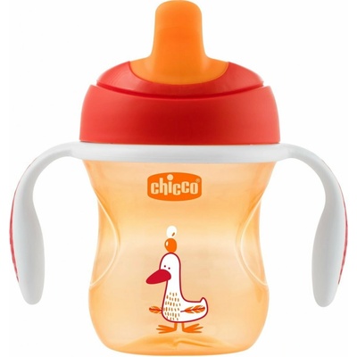 Chicco hrneček trénujeme s držadly 200 ml oranžová