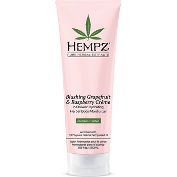 Hempz In-shower хидратиращ крем с билкове за тяло Blushing грейпфрут & малина