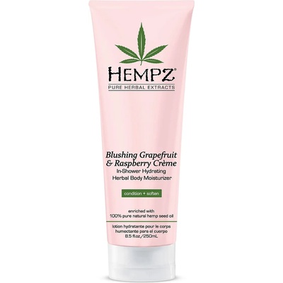 Hempz In-shower хидратиращ крем с билкове за тяло Blushing грейпфрут & малина