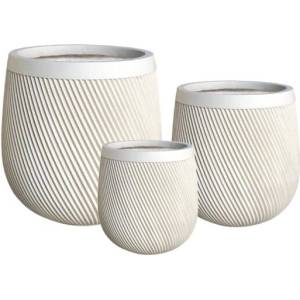  Глинена кашпа 30194 Anti beige, 43 × 43 × 43 см