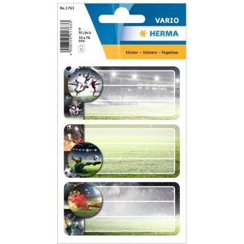 Herma Самозалепващи се етикети Футбол, ученически, 9 броя (1540100171)