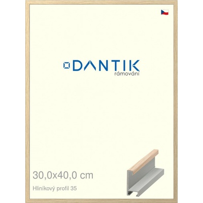 DANTIK rám na obraz 30 x 40 Dýha dub raw