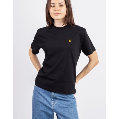 Carhartt WIP W' S S Chase T Shirt Black Gold