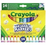 Crayola Crayola: Тъпонасочени, миещи се флумастери - комплект от 24 броя (58-6570)
