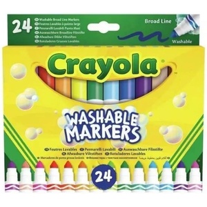 Crayola Crayola: Тъпонасочени, миещи се флумастери - комплект от 24 броя (58-6570)