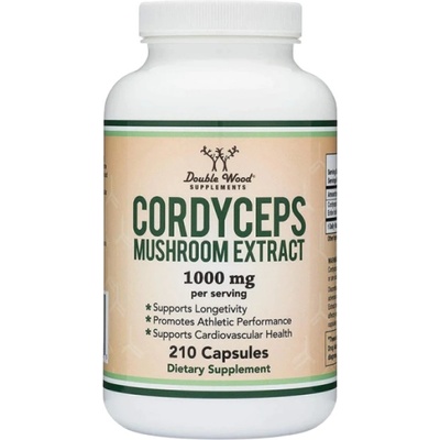 Double Wood Supplements Cordyceps Mushroom Extract 1000 mg [210 капсули]