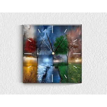 Image 1 of Стъклен стенен часовник 011