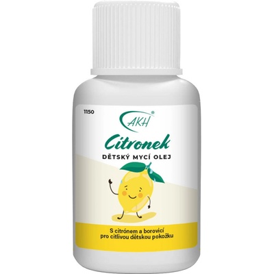 AKH Dětský mycí olej CITRONEK s osvěžujícím účinkem 200 ml
