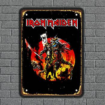 Image 1 of Iron maiden - музикална метална декоративна табелка