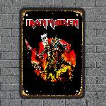  Iron maiden - музикална метална декоративна табелка