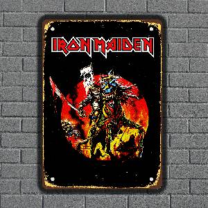  Iron maiden - музикална метална декоративна табелка