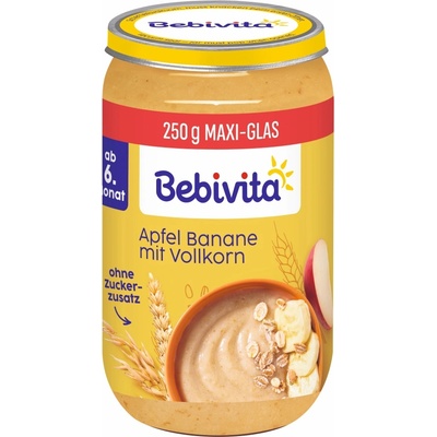 Bebivita Био каша от ябълка и банан Bebivita - 250 g (14005-01)