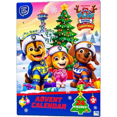 Action Vianočný adventný kalendár ČOKOLÁDKY 24ks Labková patrola Mikuláš