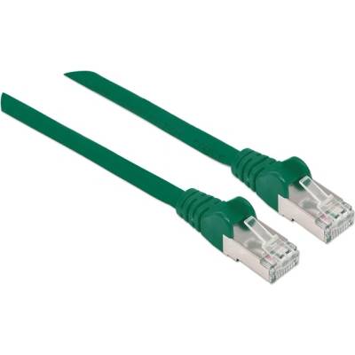 Manhattan кабел - S/FTP пач (RJ45 към RJ45, кабел Cat7 с модулен конектор Cat6A, 1 м, зелен, меден) 740715 (740715)