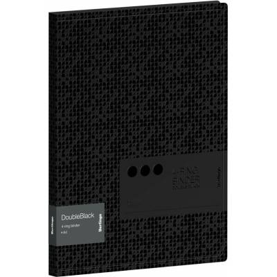 Pořadač Berlingo Double Black - A4 4 kroužky