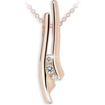 Zodiax Zlatý přívěsek se zirkony 1617 růžové zlato