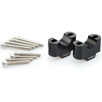 Zvýšení řidítek PUIG 3741N černý height 30mm, d 29mm