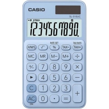 Калкулатор Casio SL-310UC джобен 10 dgt 118x70x8.4 мм. , светло син