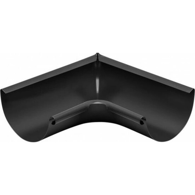 KJG Žľabový roh vnútorný 200 mm šírka žľabu 80 mm pozink RAL 9005 Čierna