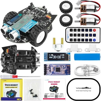 Yahboom Roztomilé robotické auto pre Raspberry Pi Pico