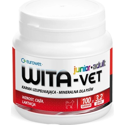 Eurowet Wita-vet Junior vitamínový prípravok pre gravidné sučky a šteňatá 100 tabliet