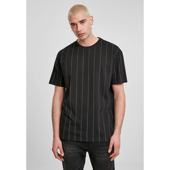 Urban Classics Мъжка черна тениска Urban Classics Oversized PinstripeUB-TB3522-00007 - Черен, размер XL