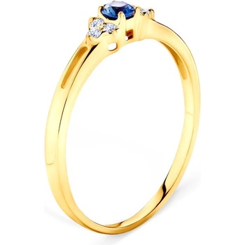 Image 1 of SAVICKI годежен пръстен: злато. син сапфир. диаманти