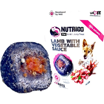 LK Baits PETs Pet Nutrigo Dog Maškrta Jahňacia so Zeleninovou Omáčkou S M 150 g