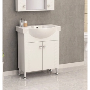 Inter ceramic МЕБЕЛ ЗА БАНЯ С УМИВАЛНИК icp7047 70см ПВЦ БЯЛ (icp 7047)