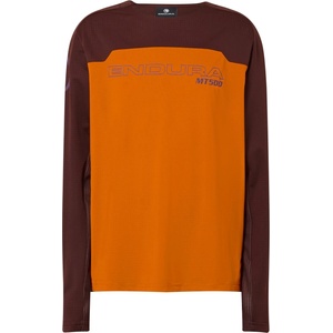 Endura Детска фланелка с дълъг ръкав за колоездене Endura Kid's MT500 Burner Trikot Langarm Cycling jersey - End Orange - размер 11/12 Years (756-0168-0513)