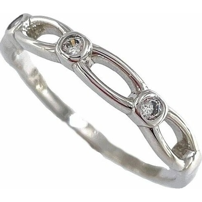 Infinitysilver Stříbrný prsten oválky OR99464