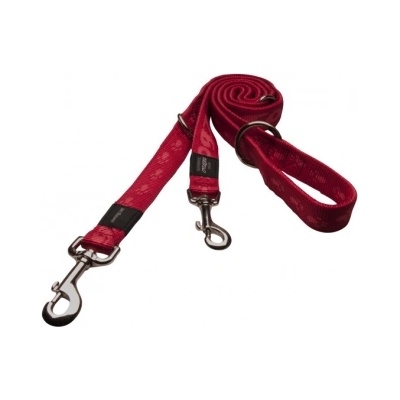 Rogz Alpinist Multi-Purpose Lead Large - Мултифункционален повод за две или едно куче 20мм/-1-1, 6м червен