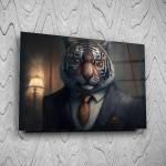 Art gift Стъклено АРТ пано - Тигър в костюм
