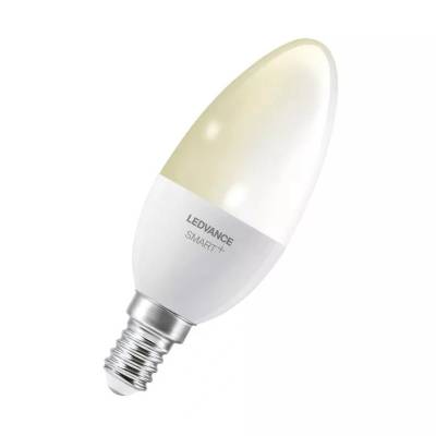OSRAM Smart+ Bluetooth-управляван 5W 2700K E14, димируем светодиоден източник на светлина във формата на свещ (ledv4058075485211)