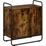 vidaXL Бюфет Опушен дъб 68 x 35 x 75 cm Обработено дърво (8007968)