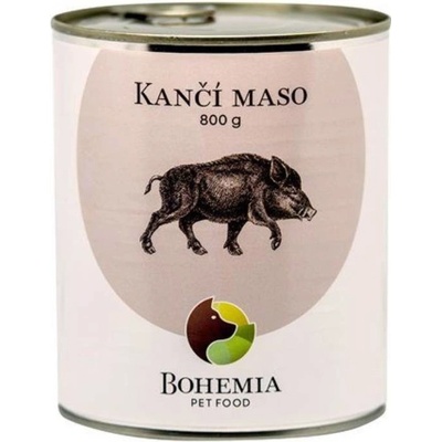 Bohemia Pet Food| Kančí maso ve vlastní šťávě Hmotnost: 6x800g výhodné balení