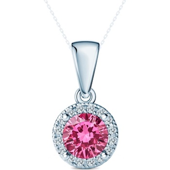 SAVICKI Висулка This is Love: бяло злато, розов лабораторен диамант, лабораторни диаманти