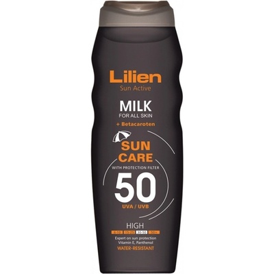 Lilien Sun Active mléko na opalování SPF50 200 ml