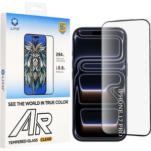 LITO Стъклен протектор Lito AR SE Tempered Glass - iPhone 18 Pro / iPhone 17 Pro - Черен