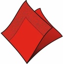 Wimex servítky 2V červené 24x24cm 250ks