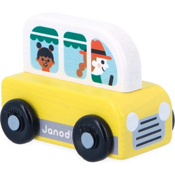 Janod Дървена количка Janod Cross Roads - Микробус (J05936)